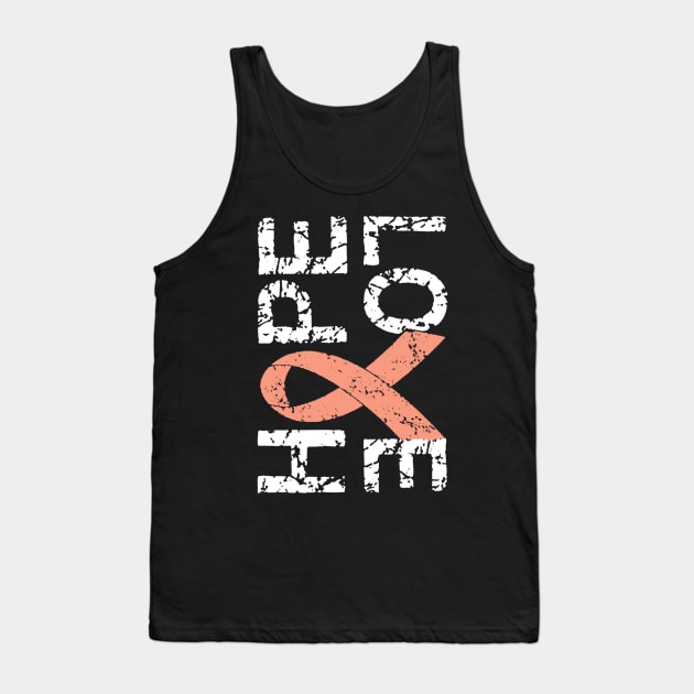 Uterine Cancer  awareness Hope and Love T shirt Tank Top by TeeLovely